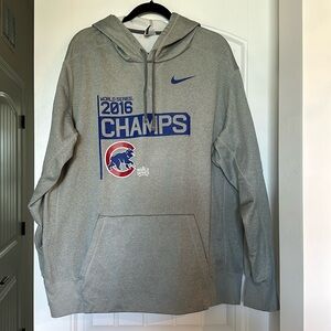 Nike thermal fit 2016 Cubs World Series Hoodie Sweatshirt.